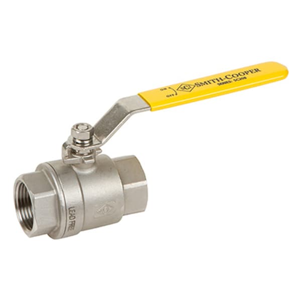 Smith-Cooper Smith Cooper 3/8 in. 304 Stainless Steel FIP Ball Valve Full Port Lever 4373001020 - main